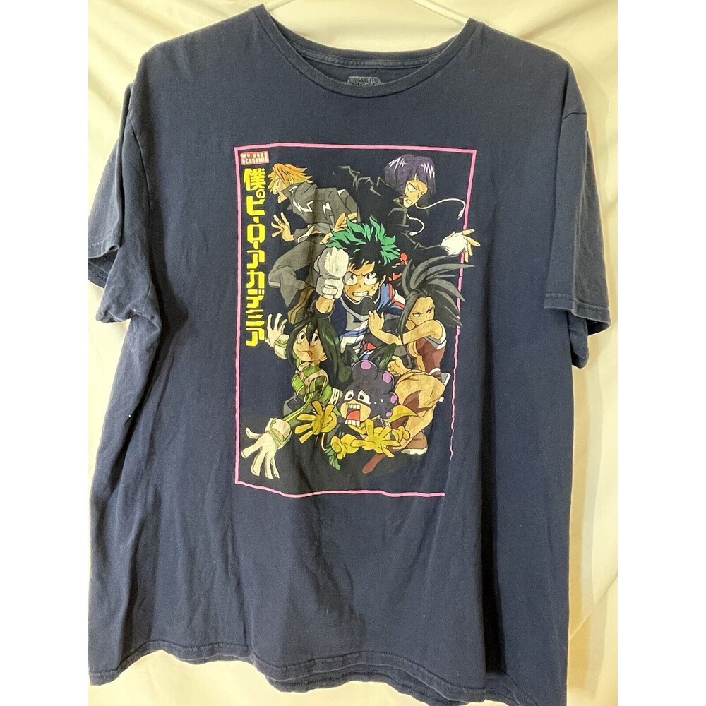 My Hero Academia Tshirt Xl Navy Blue Graphic Tee